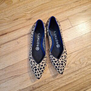 Pointed toe cheetah print Rothy's